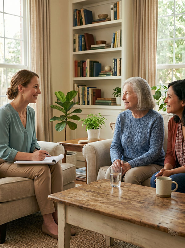 Care Concierge meeting with family